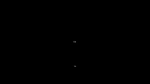 Phoebe and Titan orbiting Saturn (equatorial view)