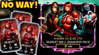 MK Mobile. INSANE Skarlet MK11 Diamond Pack Opening. HOW IS IT POSSIBLE???