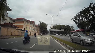 Anytek A100+ DVR Car Driving Recorder Sample Footage (Daytime)