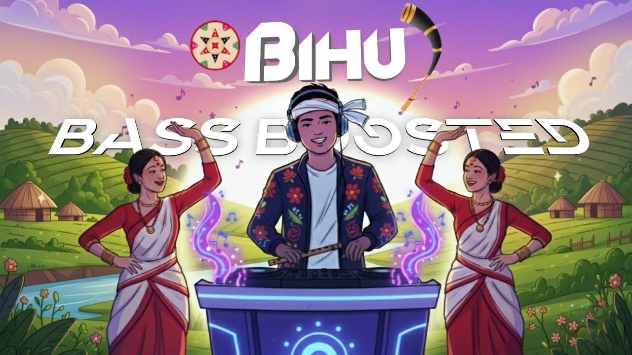Bihu - Bass Boosted | Official Visualizer | Dj Snr