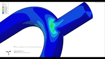 Composite Bicycle Front Fork - Buckling analysis in Abaqus (Stress Distribution)