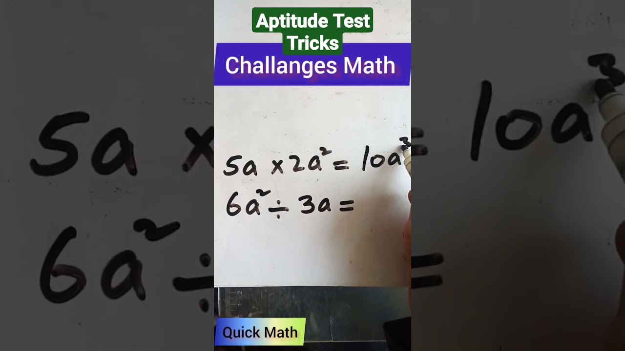 challenges Math | Aptitude Test Tips 