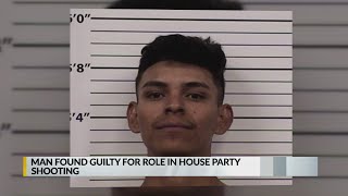 Man found guilty for role in house party shooting
