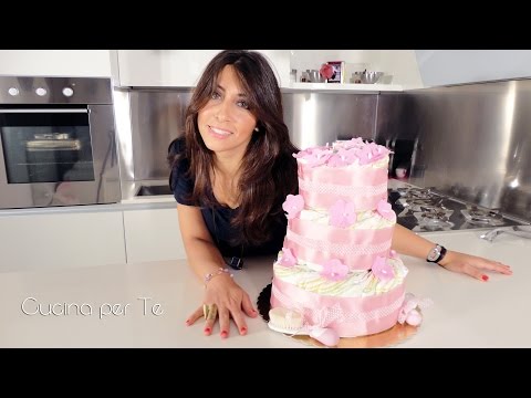 Torta di Pannolini - Diaper Cake - Tutorial