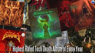 Highest Rated Technical Death Metal Album of Every Year (RYM)