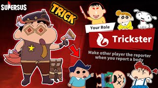 Shinchan became trickster in super sus and tricked his friends 😱🔥 | shinchan playing among us 3d 😂🔥 screenshot 4