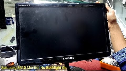 How To Repair Samsung SA10 Monitor No Backlight On In Bangla 2022|| Created by Afjal Hossain