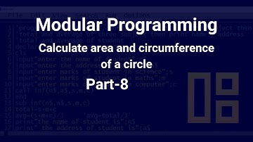 find area and circumference of a circle
