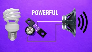 Diy Loud And Clear Sound Audio Amplifier By Using Old CFL..Simple Transistor Amplifier Circuit..
