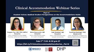Student Voices: Medical Student Perspectives on the Accommodations Guide