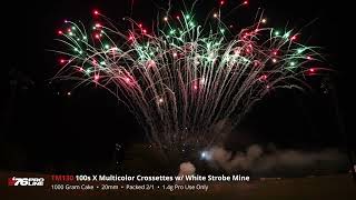 TM130 100s X Multicolor Crossettes w/ White Strobe Mine - '76 Pro Line 2024 Production