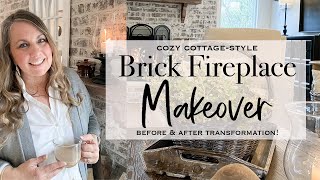 Brick Fireplace Makeover: Before and After Transformation | 2024