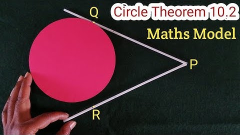 Maths Working Model on Circle Theorem 10.2 for Class 10 | Maths Model for Class 10 | Maths Project