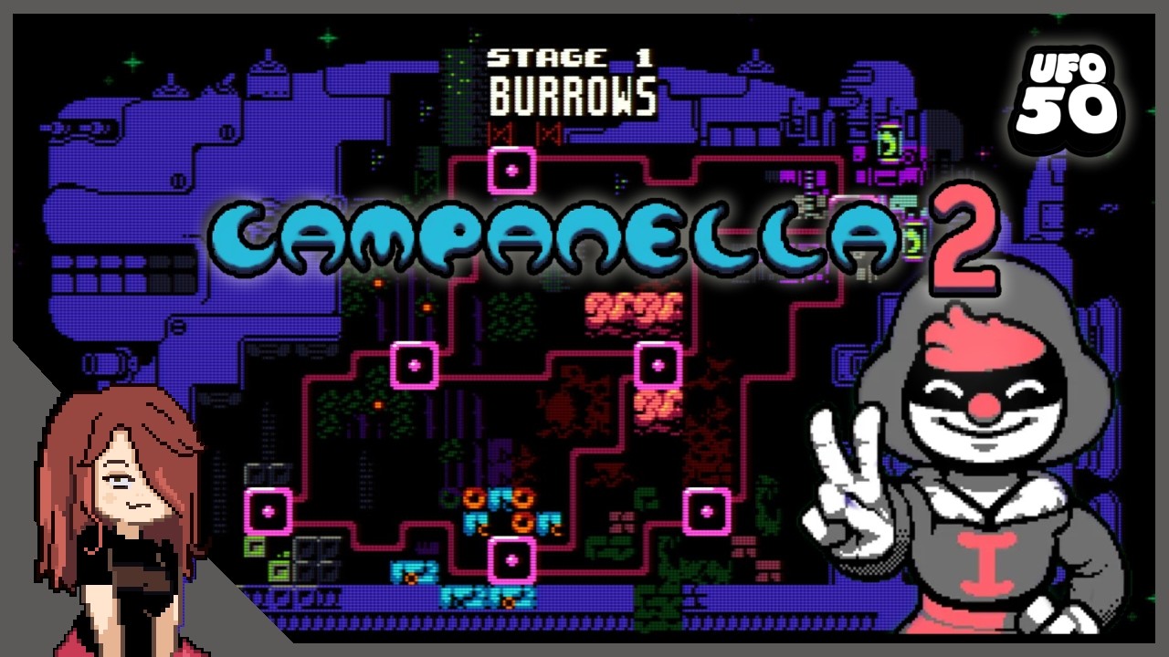 Лучший сборник UFO50 | Игра: Campanella 2 | Пройдено: 18 из 50.