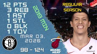 Simone Fonto Player Full High Lowlights Vs Nets 03 03 2026 Nba Regular Season Game