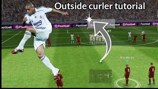 Outside curler free kick tutorial|Pes Mobile. screenshot 4