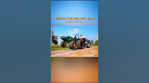 JOHN DEERE VS NEW HOLLAND 🤯//NISHU DESHWAL #automobile #viral #nishudaswal #shorts