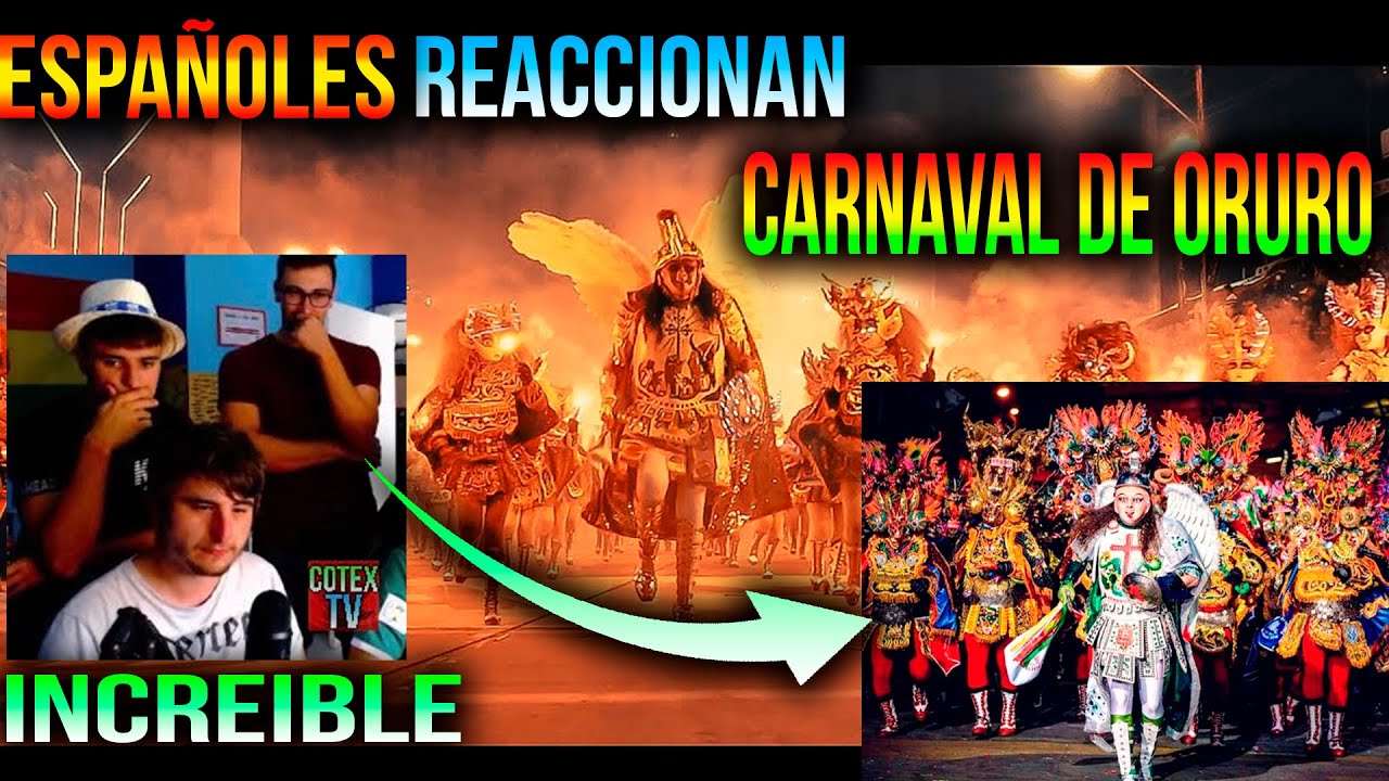 ESPAÑOLES REACIONAN CARNAVAL DE ORURO DIABLADA FERROVIARIA