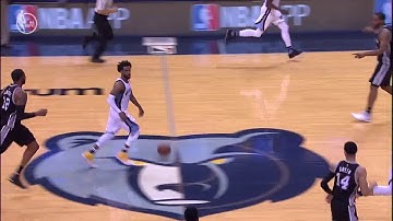 NBA, playoff 2017, Spurs vs. Grizzlies, Round 1, Game 4, Move 54, Mike Conley, layup