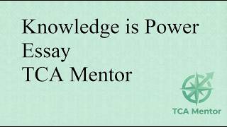 Knowledge is Power Essay