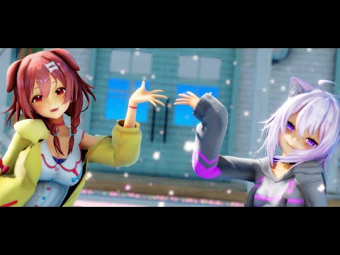 【MMDホロライブ】おかころで「きょうもハレバレ」【猫又おかゆ＆戌神ころね】