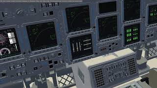 FlightGear Space Shuttle Entry and TAEM (Cockpit View)