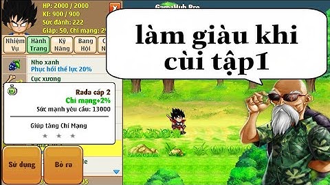 dajkablack tập 1 || hướng dẫn làm giàu kiếm vàng cực nhanh khi cùi - Ngọc rồng online