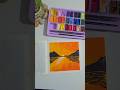 Aesthetic Sunset Painting #gouache #aesthetic #sunsetpainting #watercolor #acrylicpaiting #painting