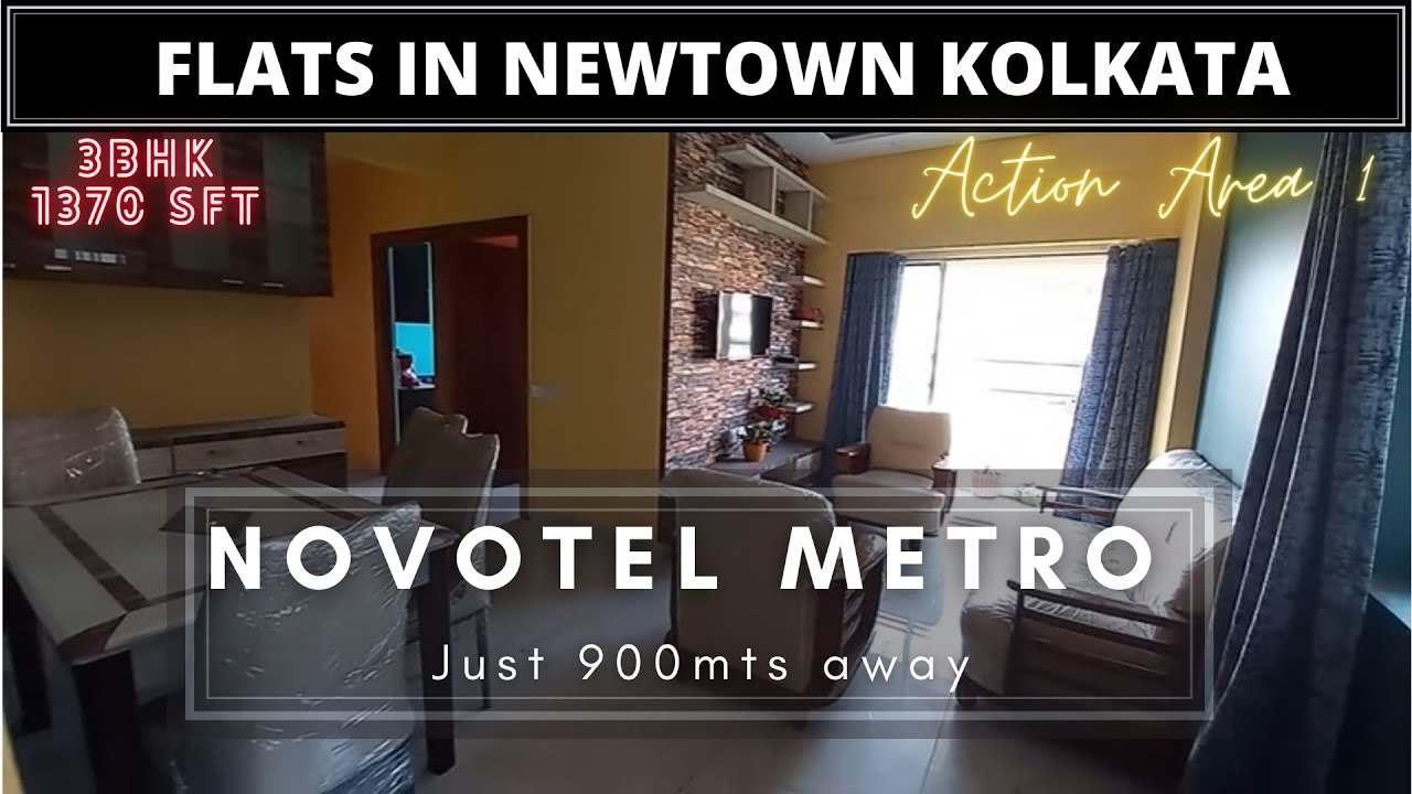 3Bhk 1370sft flats in Newtown Action Area 1 Kolkata, Call +918100293325