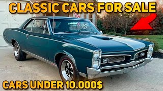 20 Magnificent Classic Cars Under $10,000 Available on Facebook Marketplace! Great Bargains Cars!
