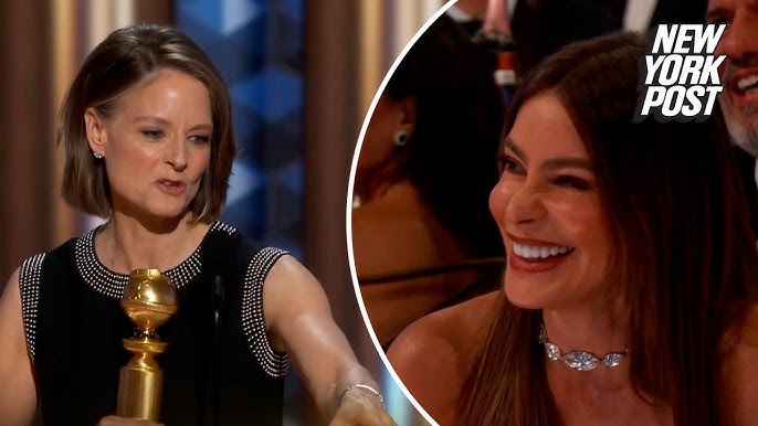 What Sofia Vergara shouted at Jodie Foster from her seat after Golden  Globes 2025 loss