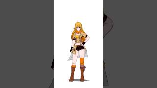 Creating 3D character with Blender (RWBY Yang Xiao Long) #3D #anime #fanart #shorts