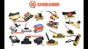 SANQIAOHUI hall effect magnetic water flow sensor switch with temperature sensor