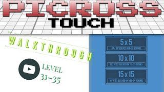 How to Picross Touch Level 36-40 Hard Difficulty | Picross Touch Walkthrough