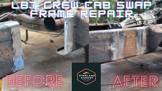 How To Extend a Frame to Make it a Crew Cab Truck #lb7 #howto