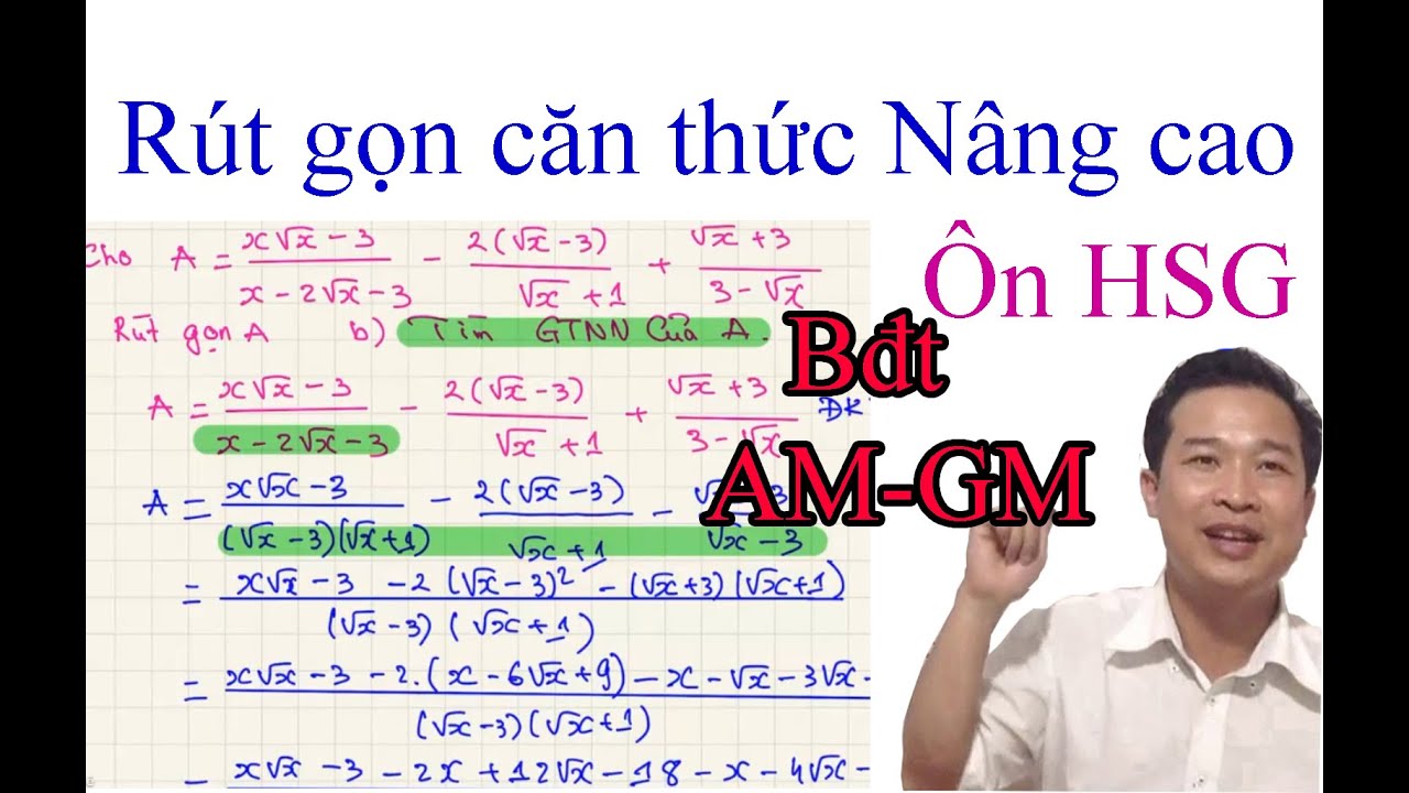Rút gọn căn thức nâng cao -Ôn thi HSG  /tmttuan