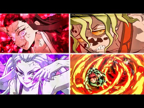 【鬼滅の刃 ヒノカミ血風譚】全DLCキャラ 必殺奥義集 演出シーン Demon Slayer All Ultimate Attacks
