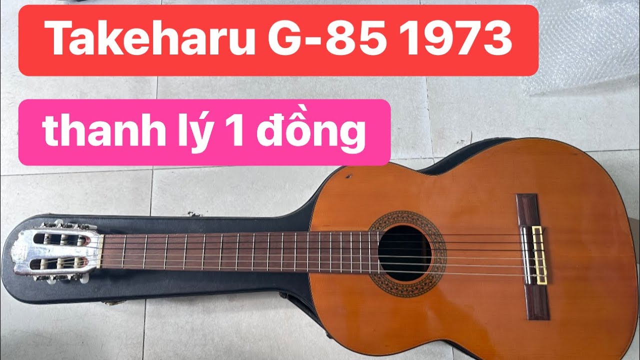Đàn guitar Takeharu G-85 japan âm hay giá tốt. Giá: 1 triệu
