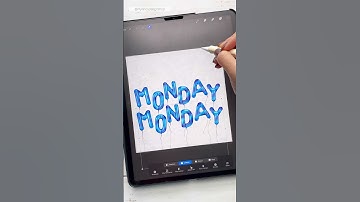 Monday Balloon Procreate Animation #shorts #procreate #procreateanimation #digitalart