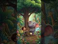 Funny Kid &amp; Elephant in Jungle 😂🐘 | Cute Jungle Adventure Shorts