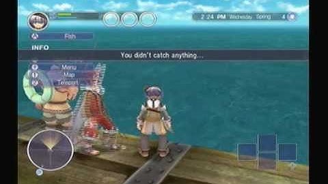 Rune Factory Tides of Destiny Gameplay(Aden&Sonja-022):Do you like fishing?