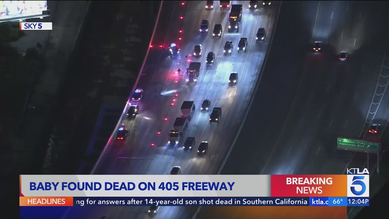 Infant dead, girl hospitalized after crash on L.A. freeway