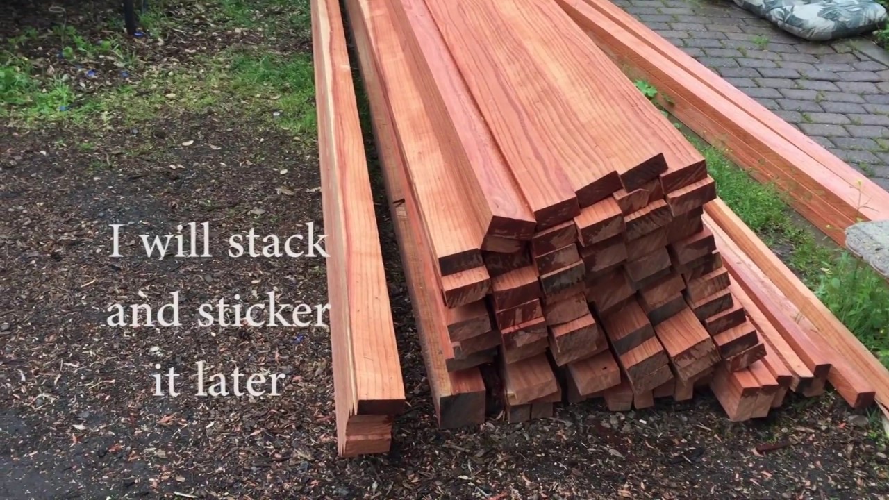 A Fun Day of Milling a Redwood Log YouTube