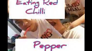 Eating Red Chilli Pepper Challenge