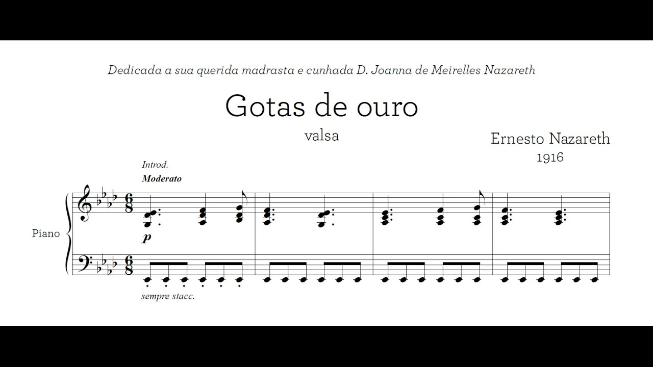 Ernesto Nazareth - Gotas de ouro (Olinda Alessandrini, piano)