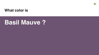 Basil Mauve color #6c5472 hex color - Violet color - Cool color 6c5472