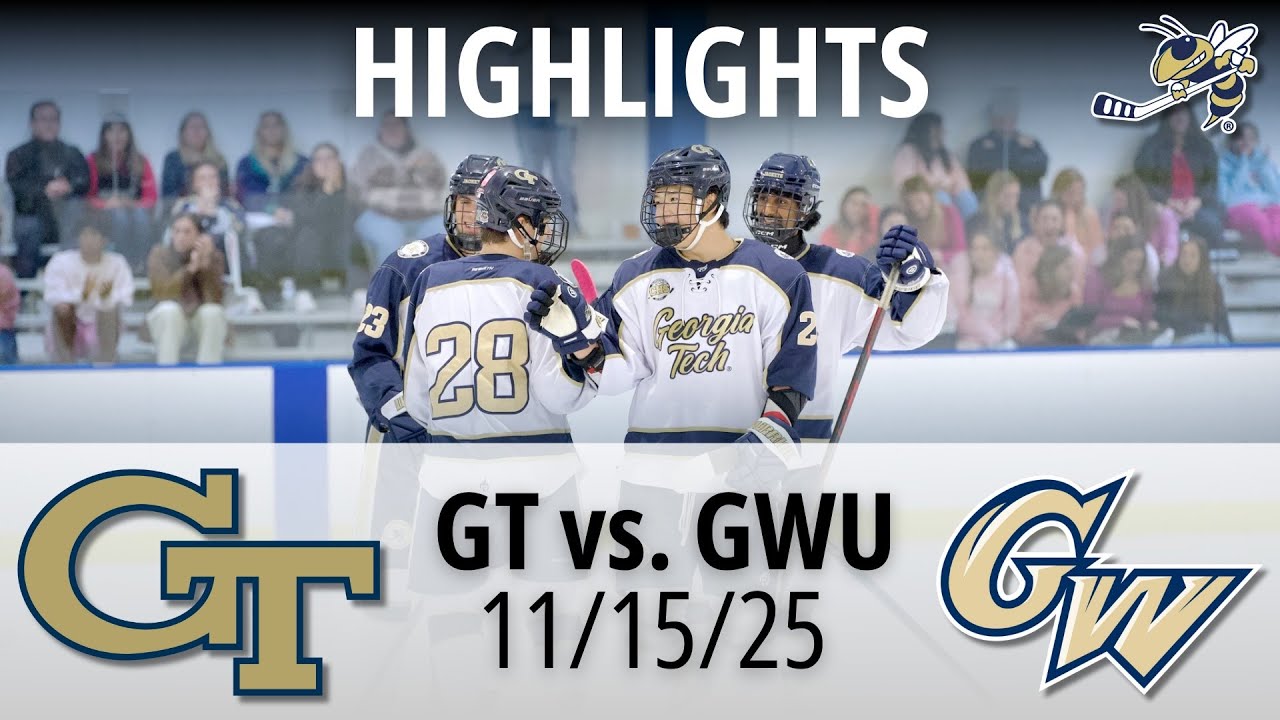 HIGHLIGHTS: Georgia Tech vs. George Washington University | ACC Hockey | 11/15/25