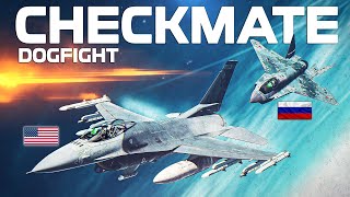 Su75 Checkmate Vs F16C Viper DOGFIGHT | Digital Combat Simulator | DCS |