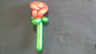 How to make a  balloon rose | balloon flowers tutorial.