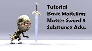 Tutorial - Basic Modeling - Master Sword 5 - Substance Advanced
